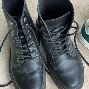 Dr. Martens Black Leather Ankle Boots